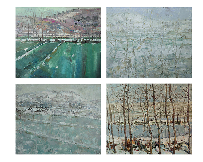 皖北的雪组画系列三 皖北的雪组画系列三