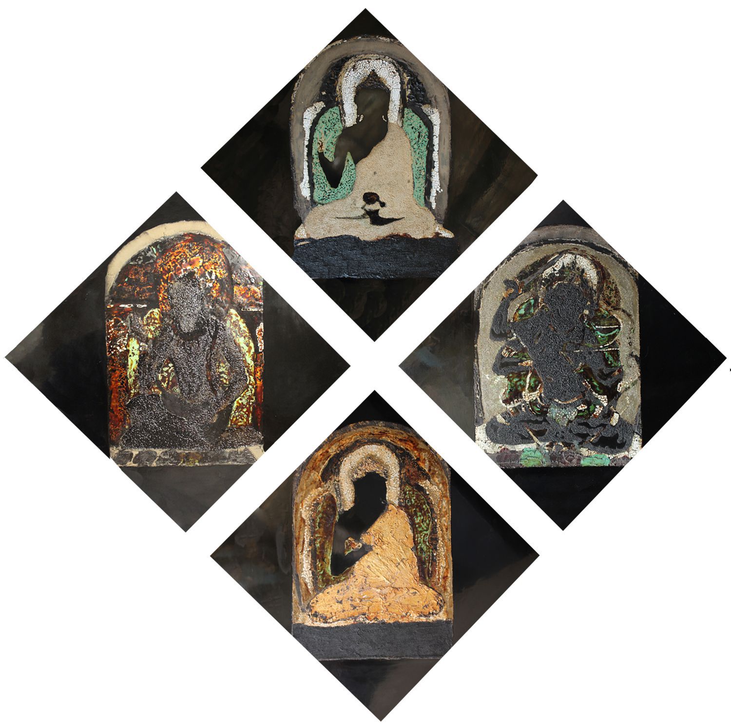 漆画《观-自在》 180cmx180cm 漆画《观-自在》 180cmx180cm