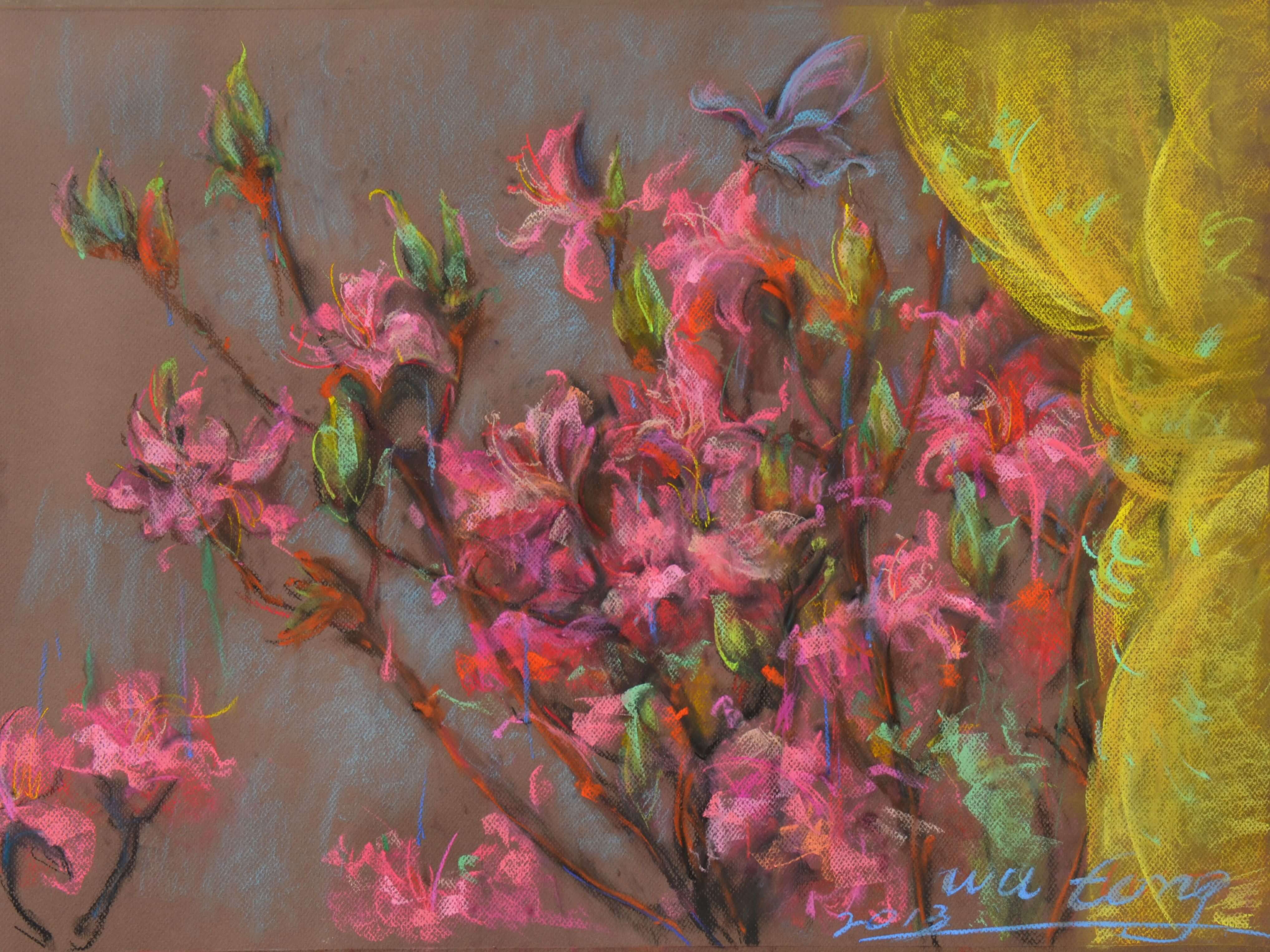 《香溢四月》55X75CM