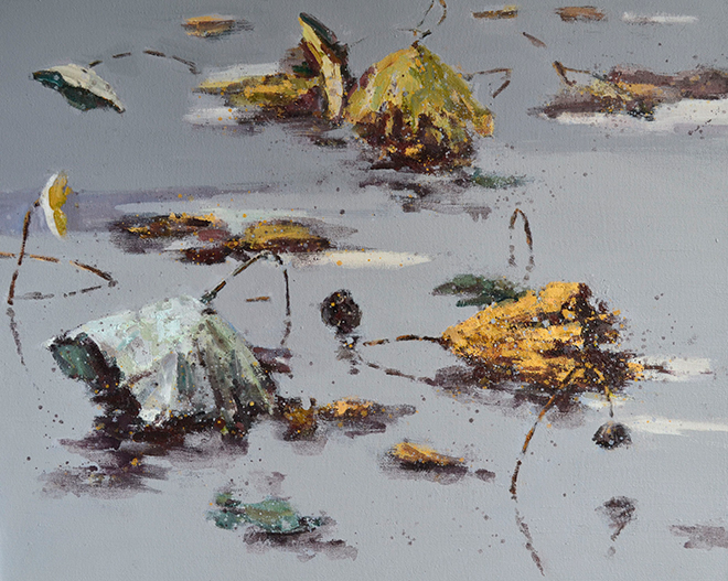 荷语之六，150x120cm