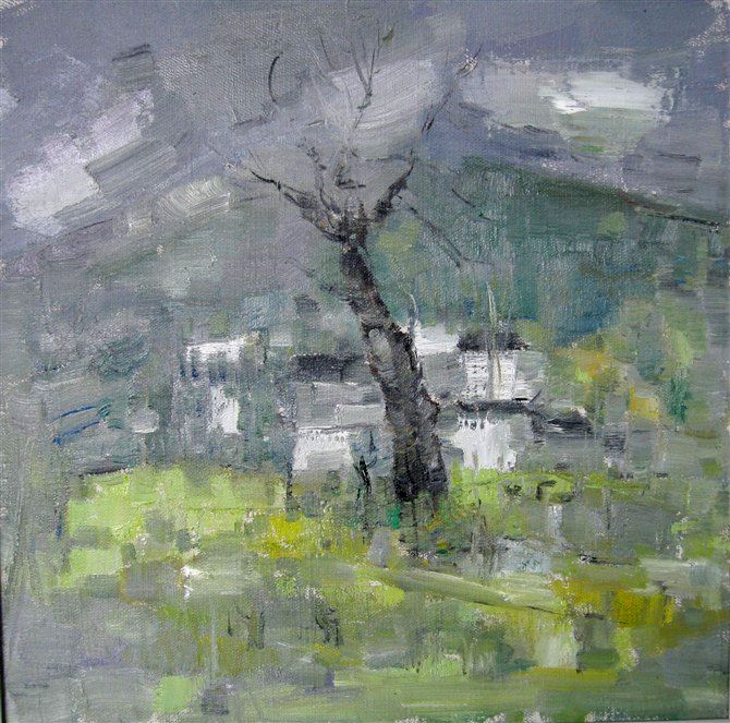 故园三月50×50cm