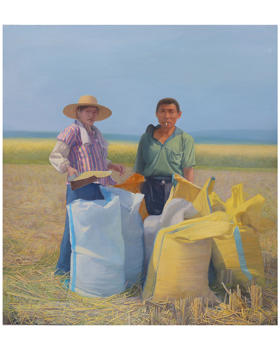 _1收获系列之一，尺寸：160cmX180cm