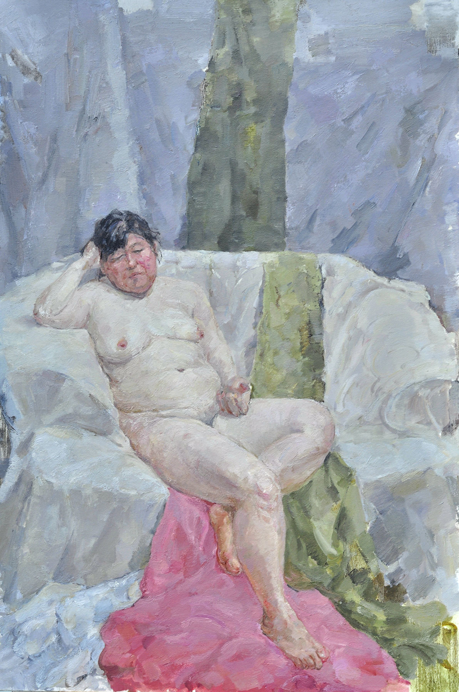 天光下的女人体120×80cm