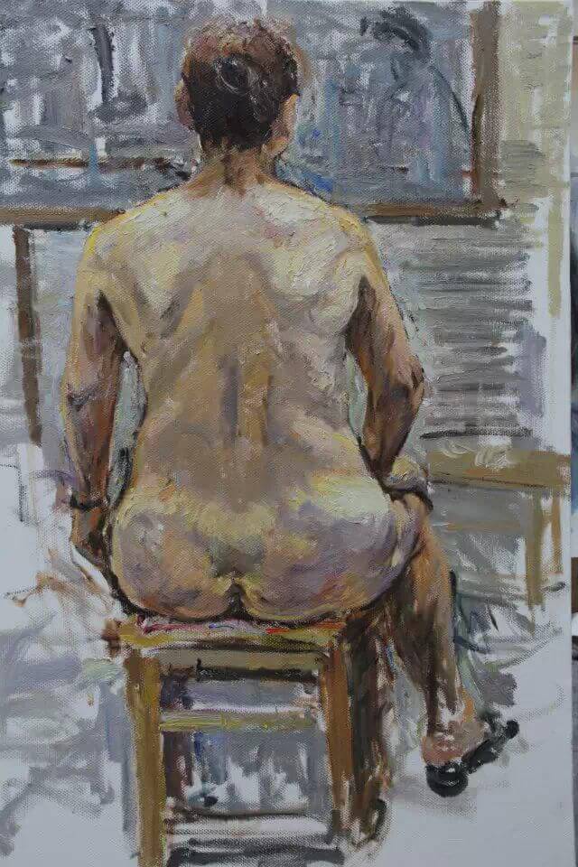 题目：人体写生 大小：80·120