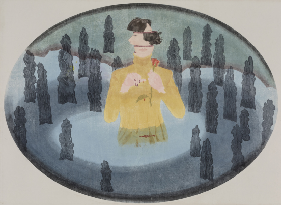 《夢之果Ⅲ》水印木刻70cm×100cm