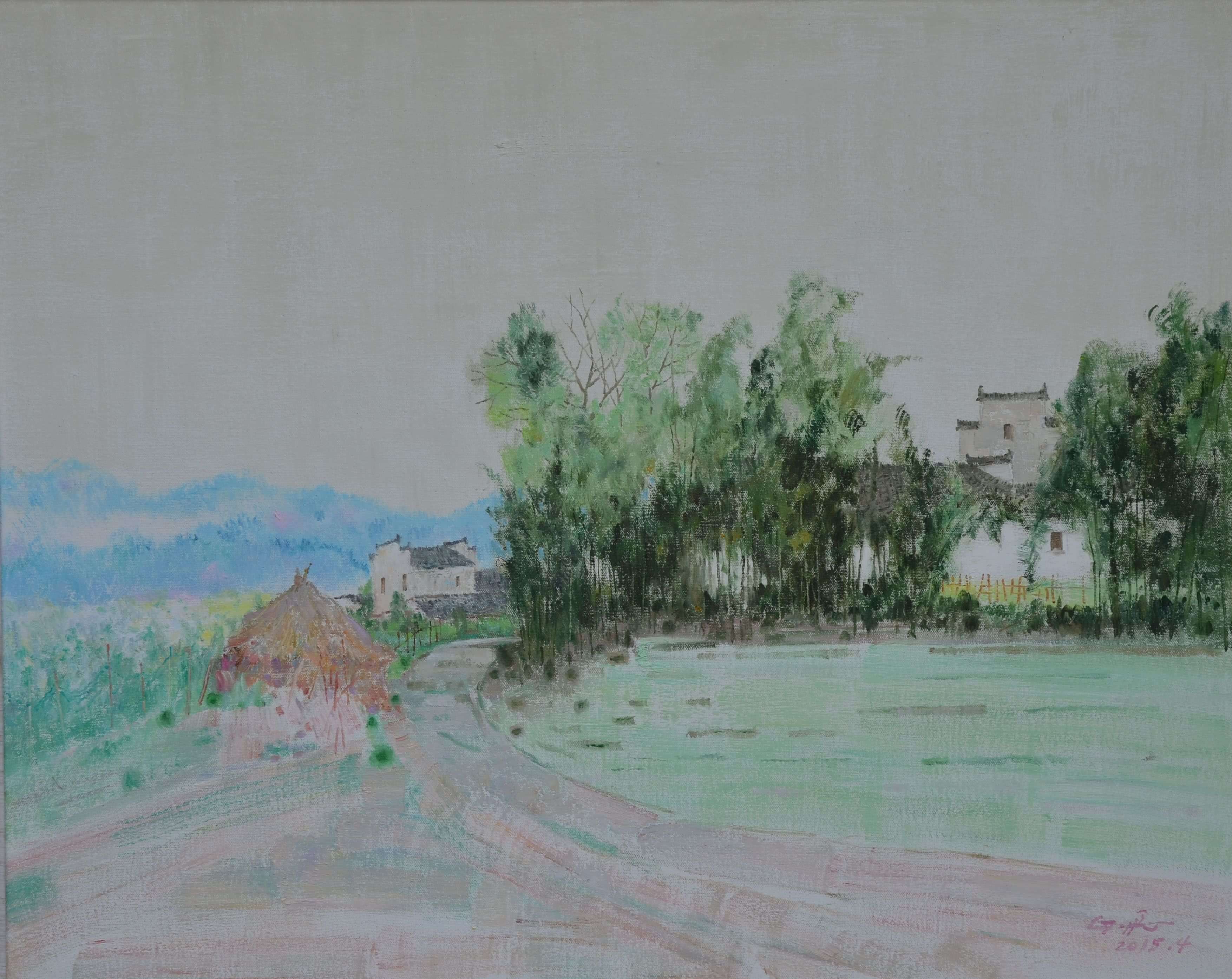 《村外》(100×81cm) 《村外》(100×81cm)