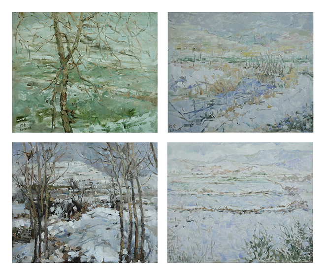 皖北的雪组画系列之四 皖北的雪组画系列之四